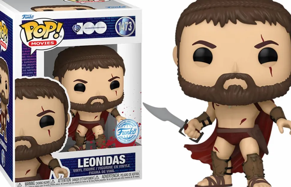 300 - Leonidas (Battle Worn) Warner Bros. 100th Pop! Vinyl Figure