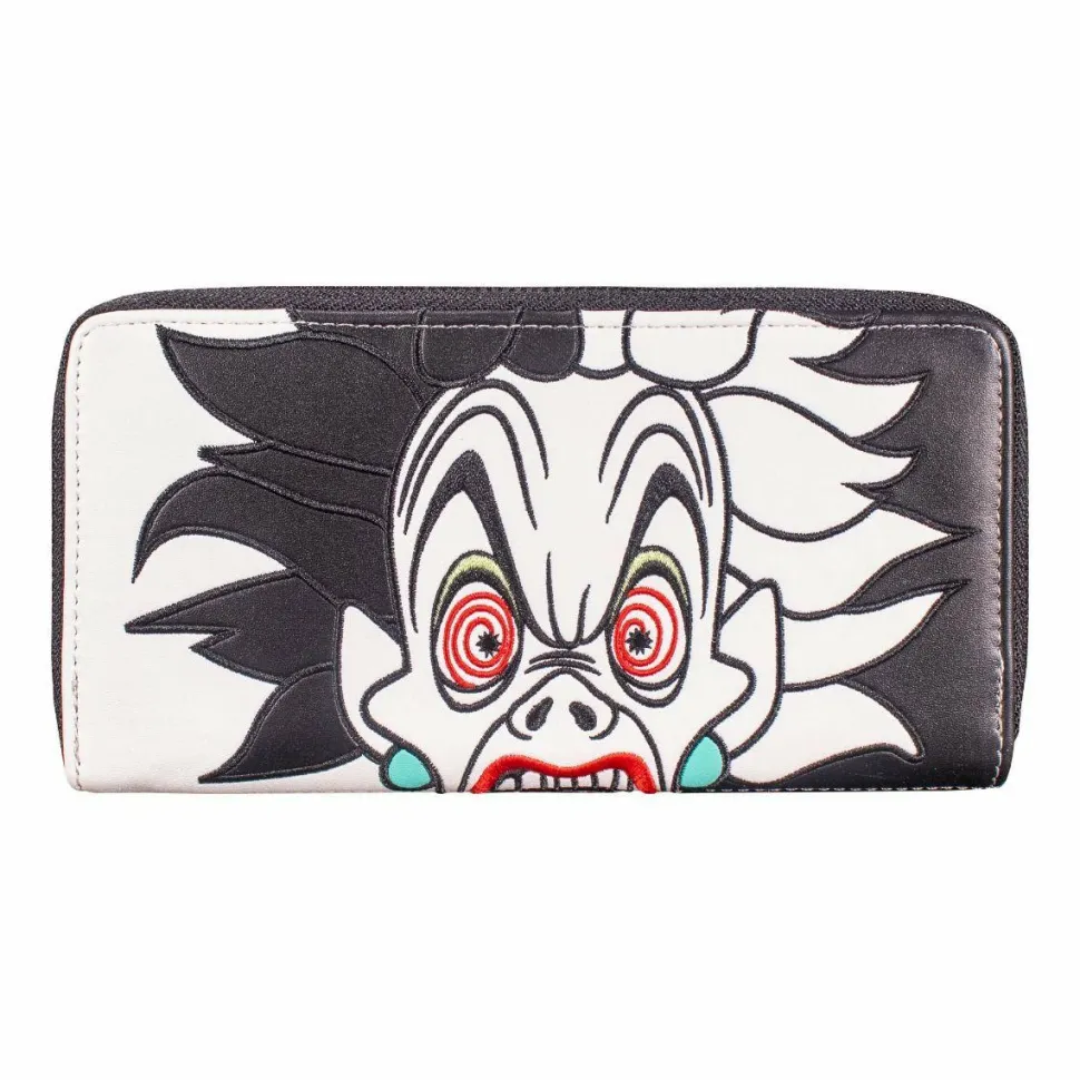 101 Dalmations - Cruella De Vil Spots 8” Faux Leather Zip-Around Wallet