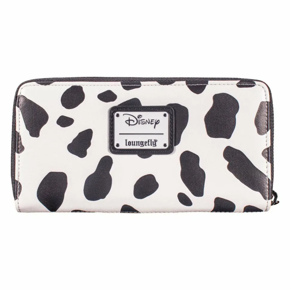 101 Dalmations - Cruella De Vil Spots 8” Faux Leather Zip-Around Wallet