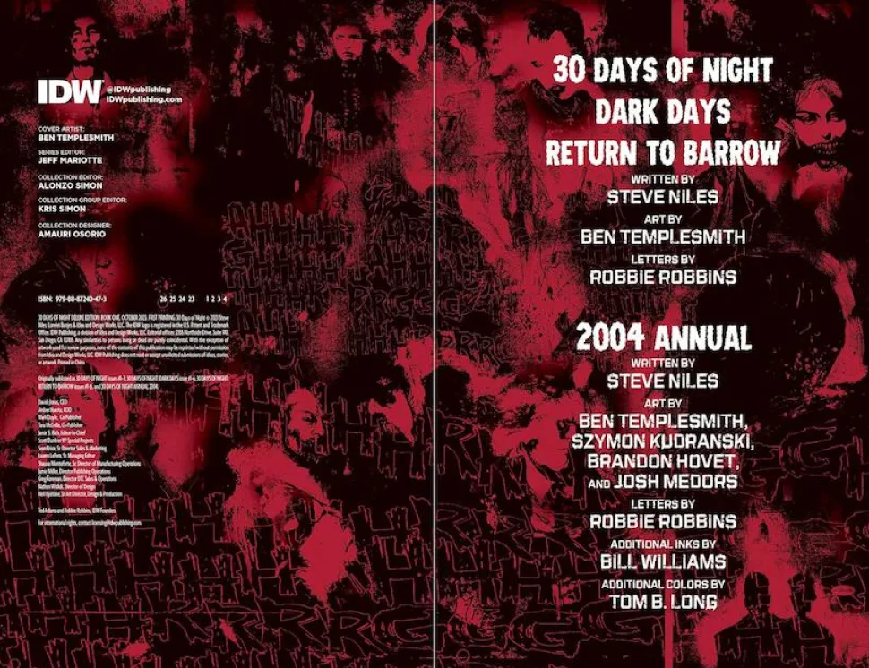 30 Days of Night - Deluxe Edition Book One Hardcover Book