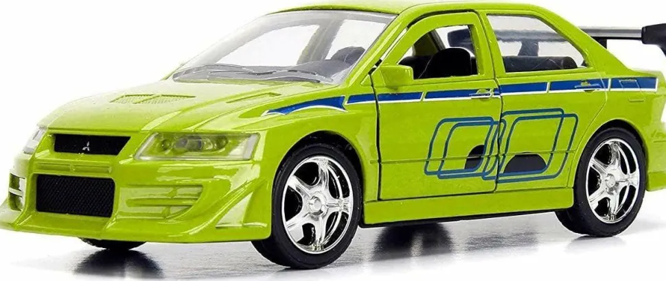 2 Fast 2 Furious - Brian’s 2002 Mitsubishi Lancer Evolution VII 1/32 Scale Metals Die-Cast Vehicle Replica