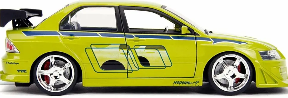 2 Fast 2 Furious - Brian’s 2002 Mitsubishi Lancer Evolution VII 1/24th Scale Metals Die-Cast Vehicle Replica