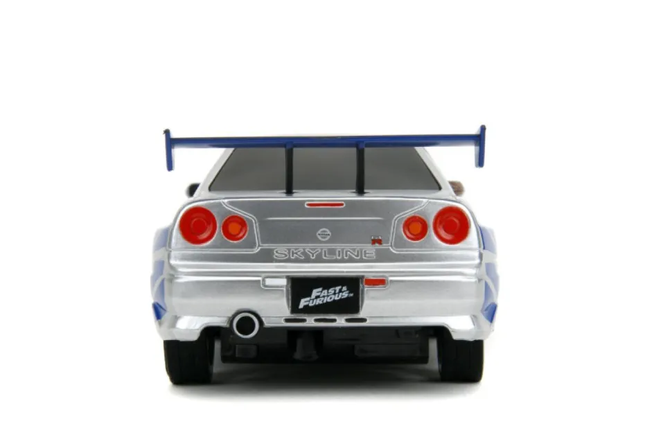 2 Fast 2 Furious - Brian’s 1999 Nissan Skyline GT-R (BNR34) 1/24th Scale R/C Remote Control Vehicle Replica