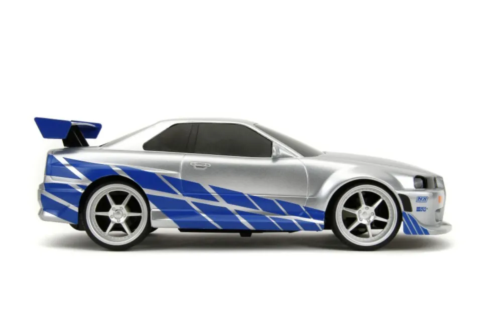 2 Fast 2 Furious - Brian’s 1999 Nissan Skyline GT-R (BNR34) 1/16th Scale R/C Remote Control Vehicle Replica