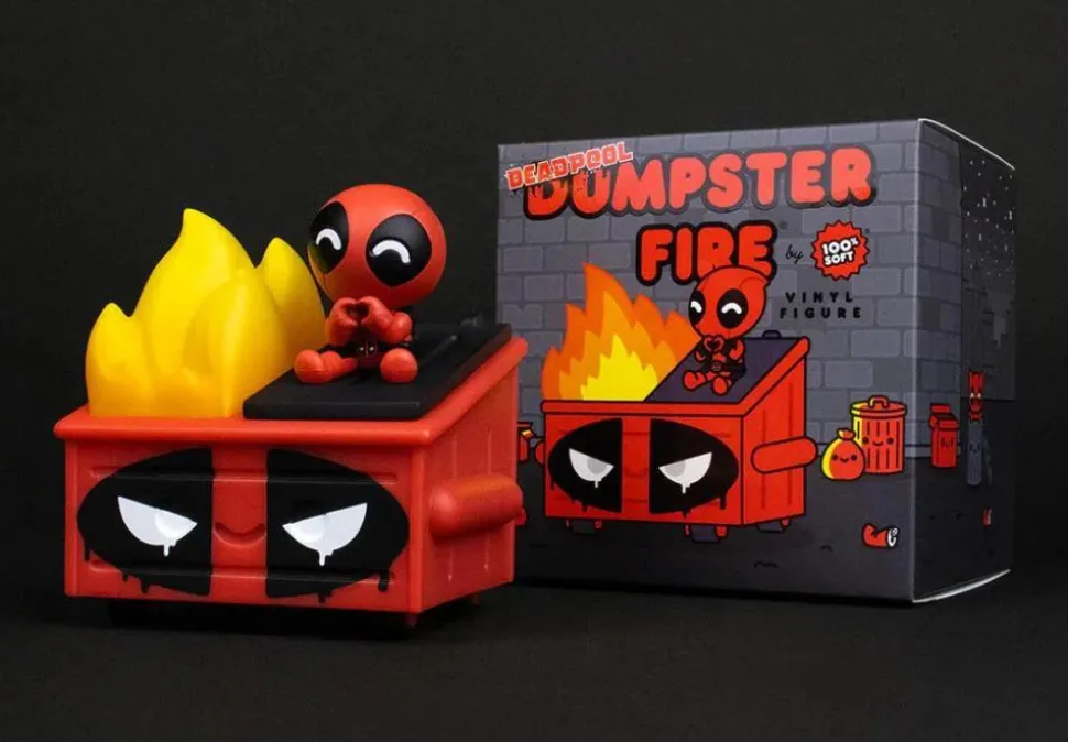 100% Soft - Deadpool Dumpster Fire 3" Vinyl Figure