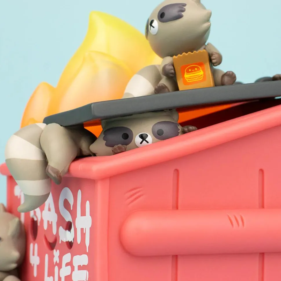 100% Soft - Dumpster Fire Trash Panda Edition 3" Vinyl Figure