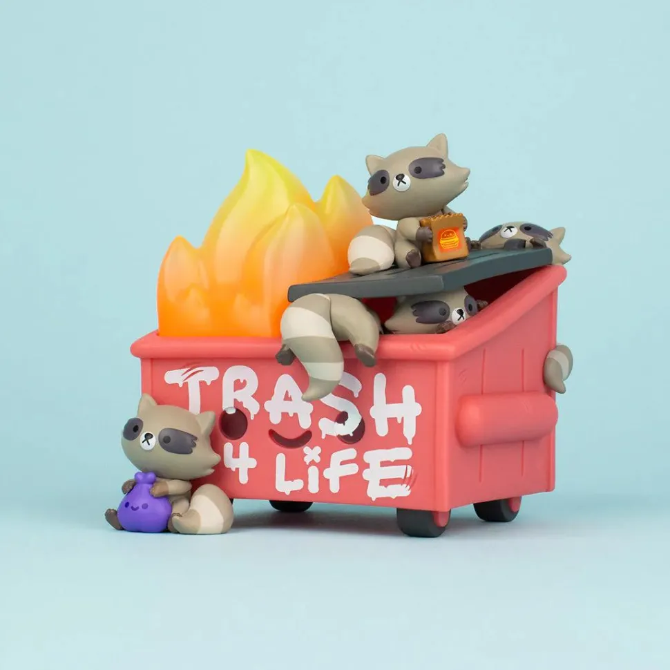100% Soft - Dumpster Fire Trash Panda Edition 3" Vinyl Figure