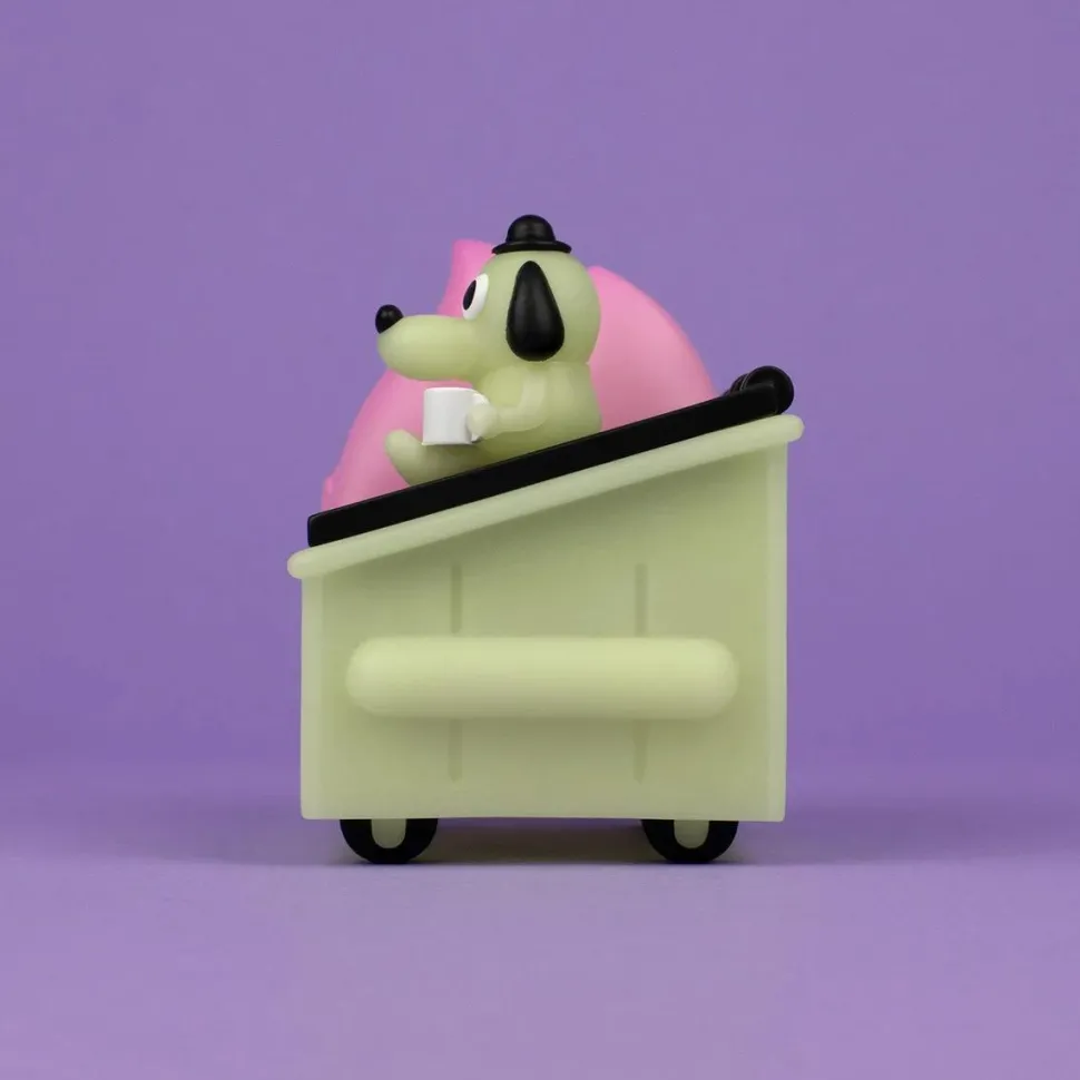 100% Soft - Lil' Dumpster Fire x This Is Fine Glow-in-the-Dark Vinyl Figure