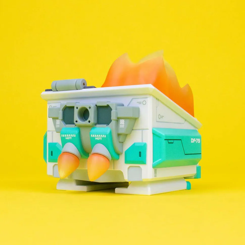 100% Soft - Mecha Dumpster Fire 3" Vinyl Figure