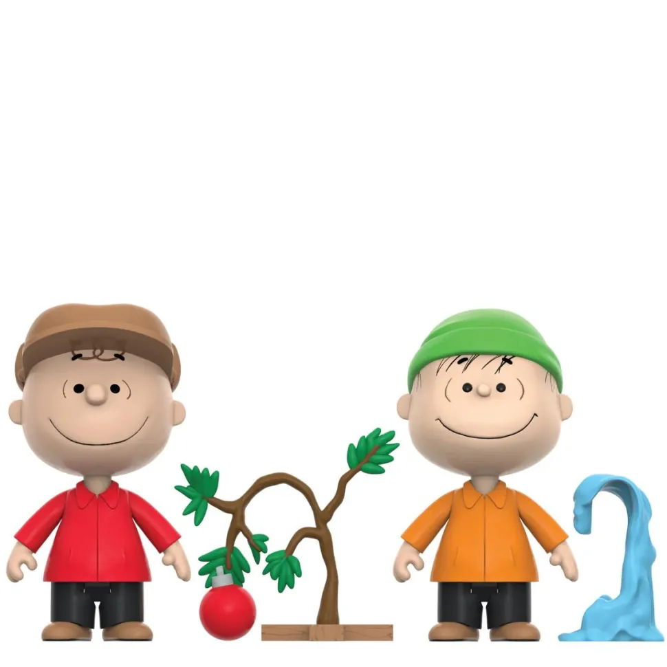 A Charlie Brown Christmas (1965) - Charlie Brown, Sad Tree & Linus ReAction 3.75" Action Figure Box Set