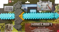 A Minecraft Movie (2025) - Click and Switch Sword and Pickaxe 2-in-1 Roleplay Replica