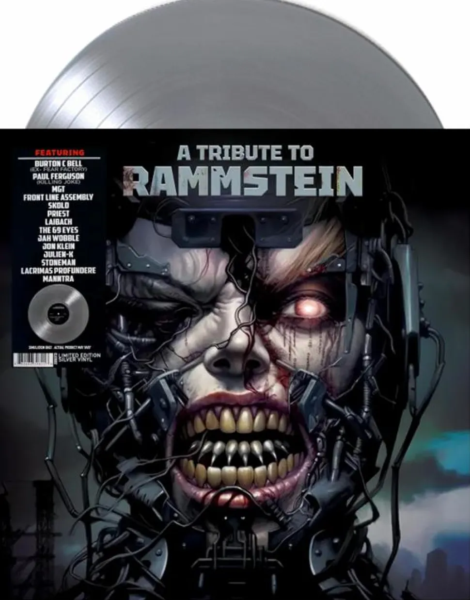 A Tribute To Rammstein by Various Artists LP Vinyl Record (Silver Coloured Vinyl)