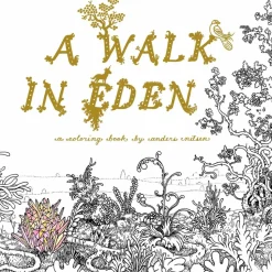 A Walk in Eden: A Colouring Book by Anders Nilsen Paperback Book