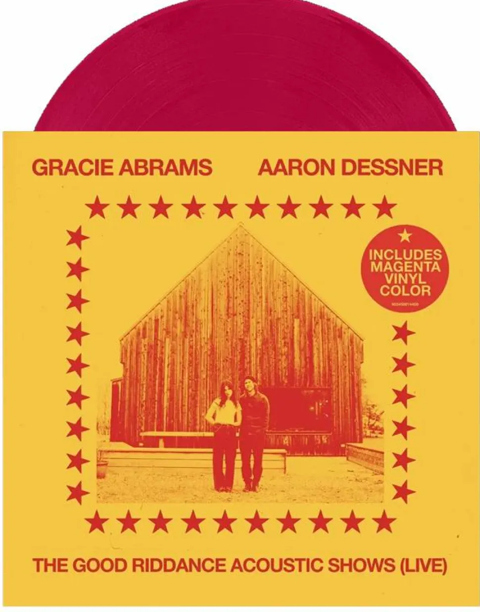 Aaron Dessner & Gracie Abrams - The Good Riddance Acoustic Shows (Live) LP Vinyl Record (Magenta Coloured Vinyl)