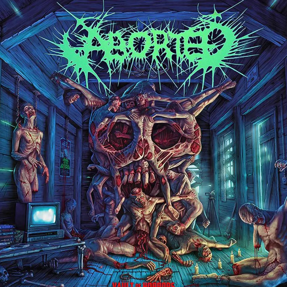 Aborted - Vault of Horrors LP Vinyl Record (Purple/Black Split Coloured Vinyl)