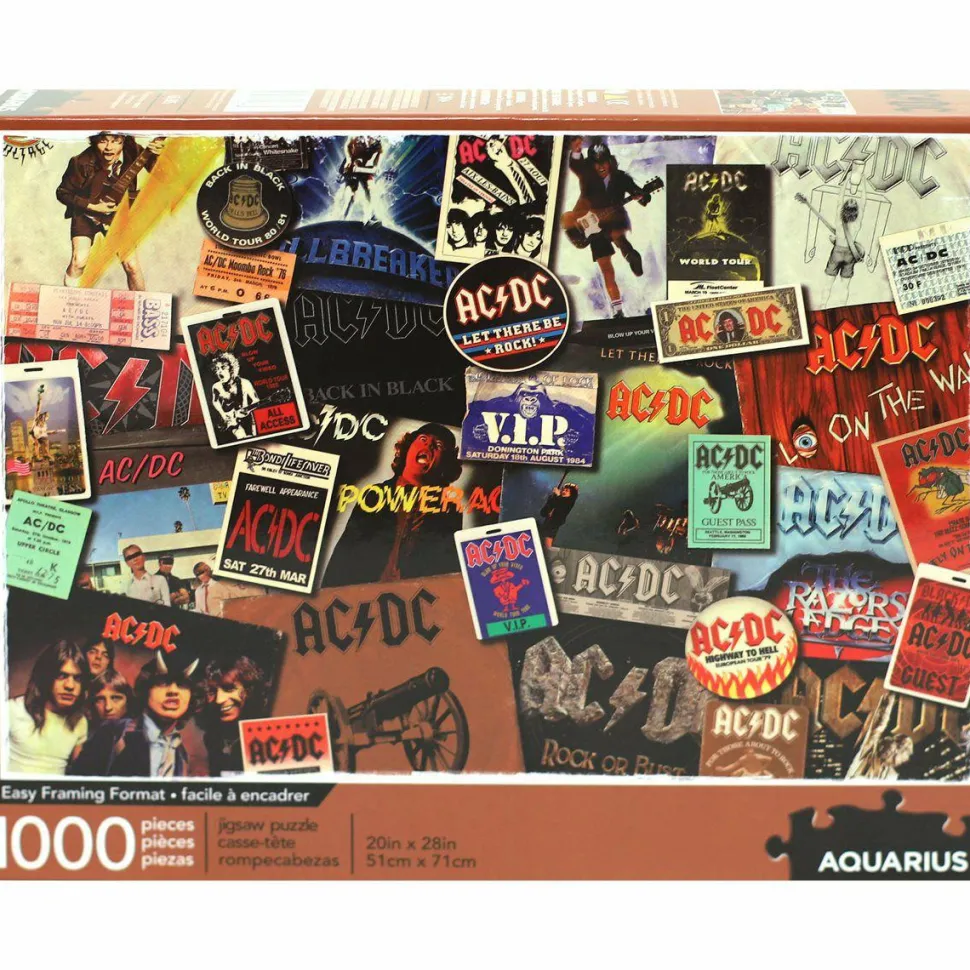 AC/DC - Albums 1000 Piece Jigsaw Puzzle