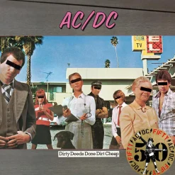 AC/DC - Dirty Deeds Done Dirt Cheap LP Vinyl Record (50th Anniversary Gold Nugget Coloured Vinyl)