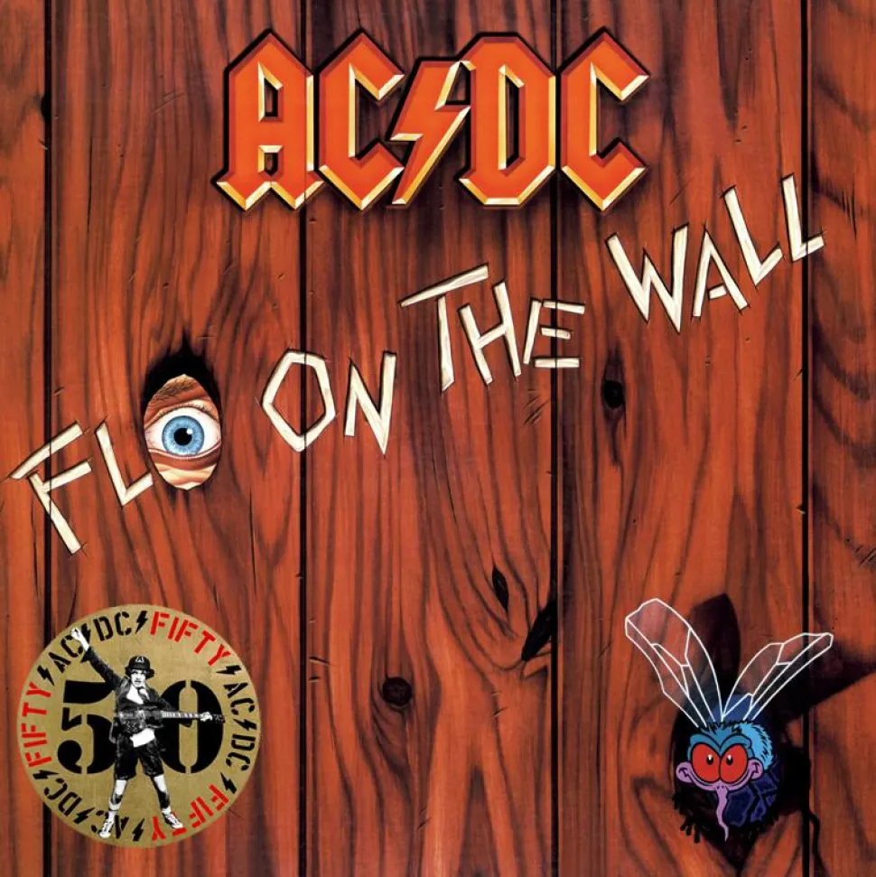 AC/DC - Fly on the Wall LP Vinyl Record (50th Anniversary Gold Nugget Coloured Vinyl)