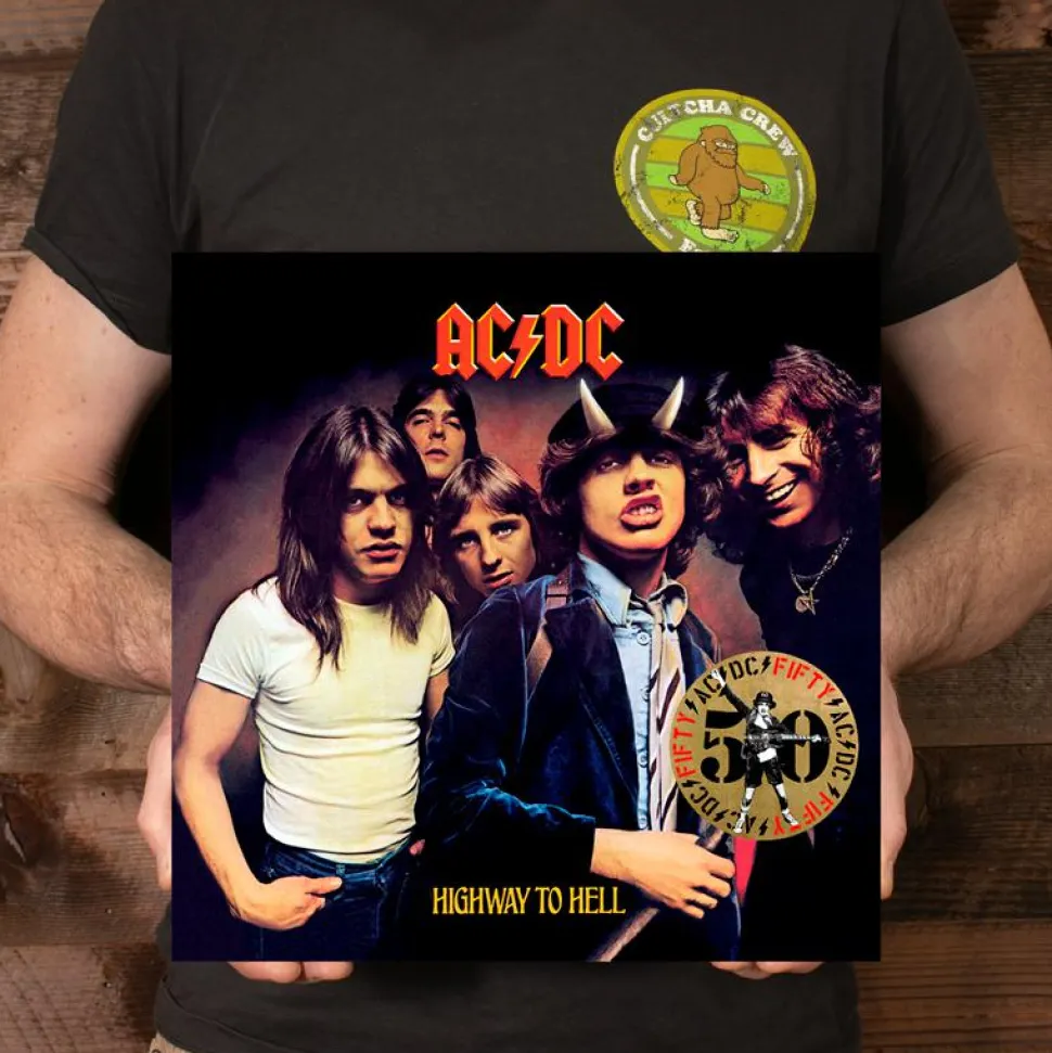 AC/DC - Highway To Hell LP Vinyl Record (50th Anniversary Gold Nugget Coloured Vinyl)
