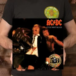 AC/DC - If You Want Blood You've Got It 50th Anniversary LP Vinyl Record (Gold Coloured Vinyl)