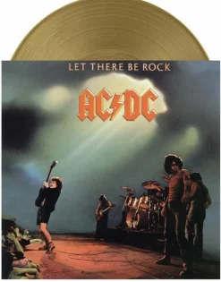 AC/DC - Let There Be Rock 50th Anniversary LP Vinyl Record (Gold Coloured Vinyl)