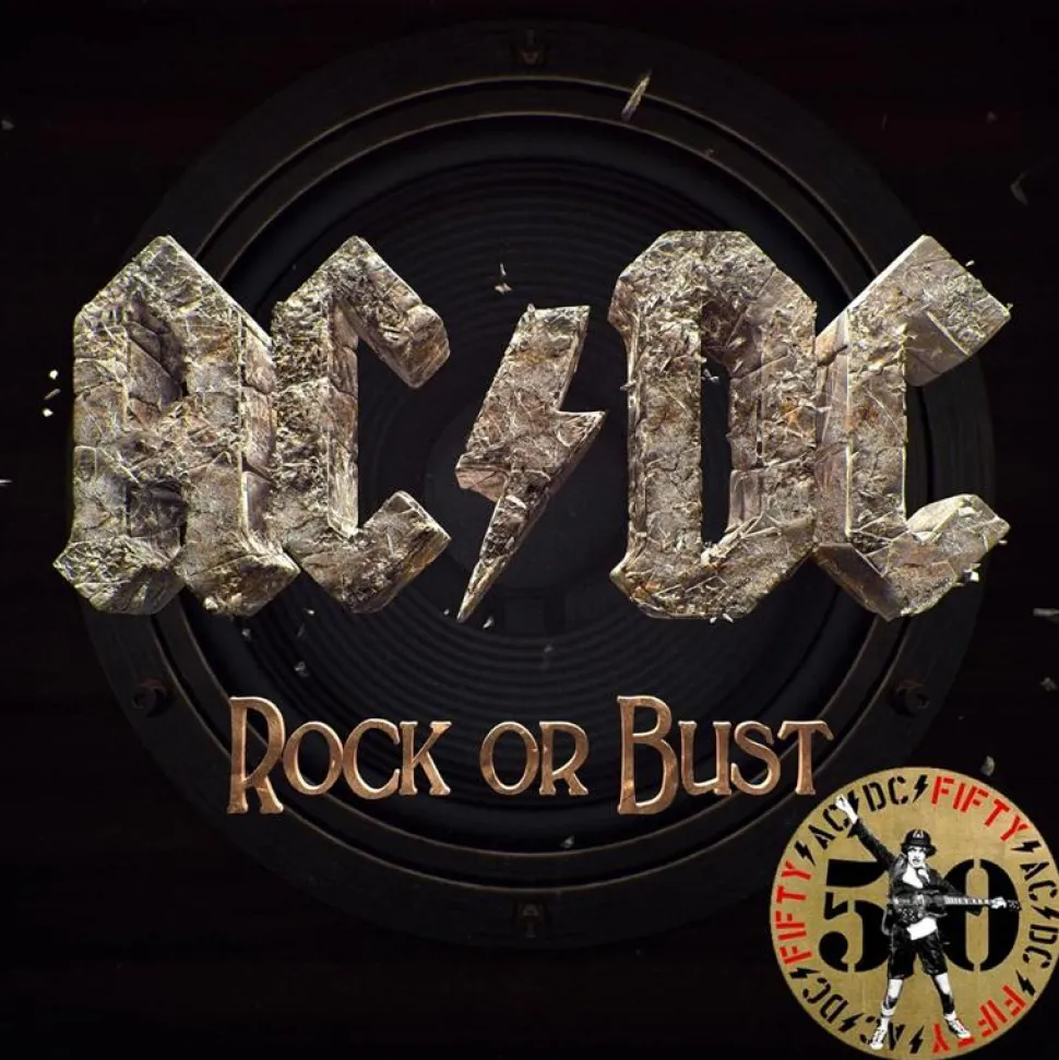 AC/DC - Rock or Bust 50th Anniversary LP Vinyl Record (Gold Coloured Vinyl)