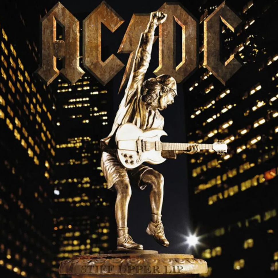 AC/DC - Stiff Upper Lip 50th Anniversary LP Vinyl Record (Gold Coloured Vinyl)