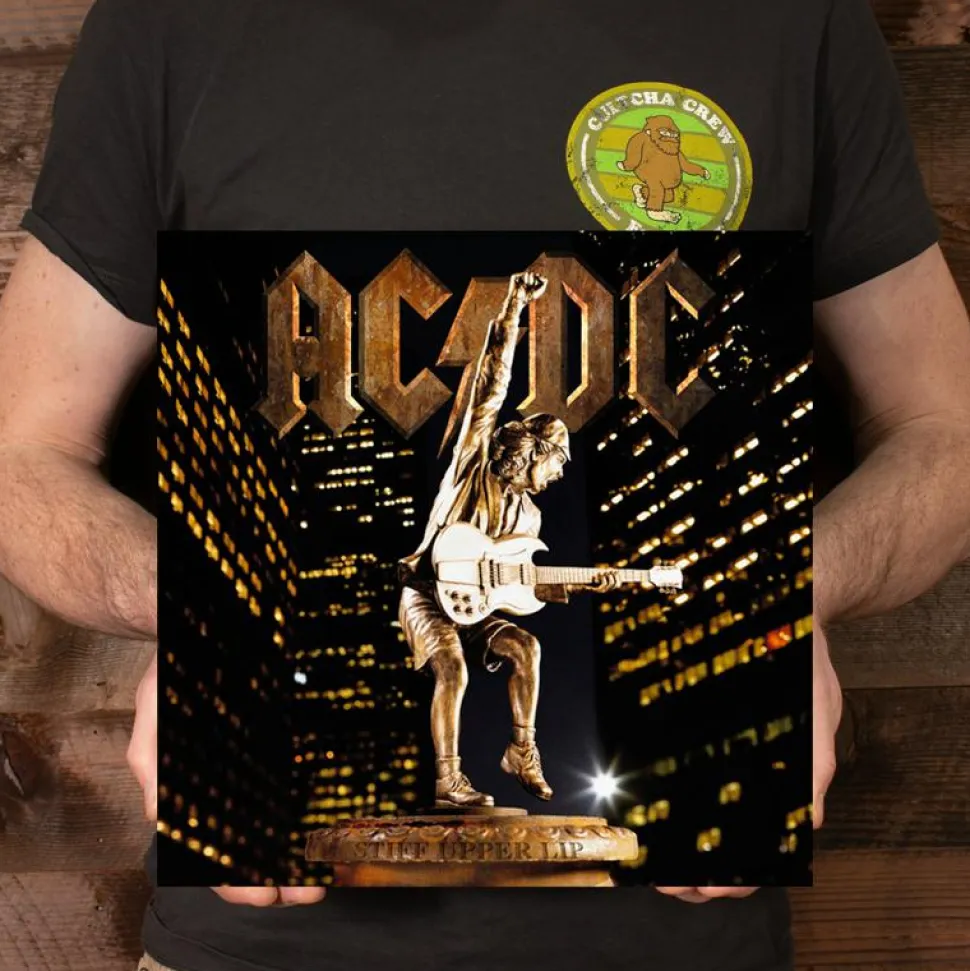AC/DC - Stiff Upper Lip 50th Anniversary LP Vinyl Record (Gold Coloured Vinyl)