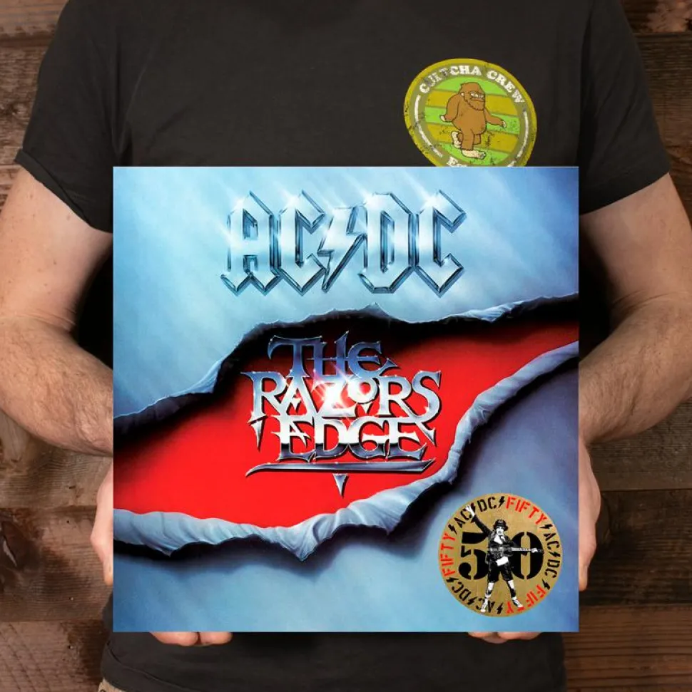 AC/DC - The Razors Edge LP Vinyl Record (50th Anniversary Gold Nugget Coloured Vinyl)