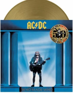 AC/DC - Who Made Who LP Vinyl Record (50th Anniversary Gold Nugget Coloured Vinyl)