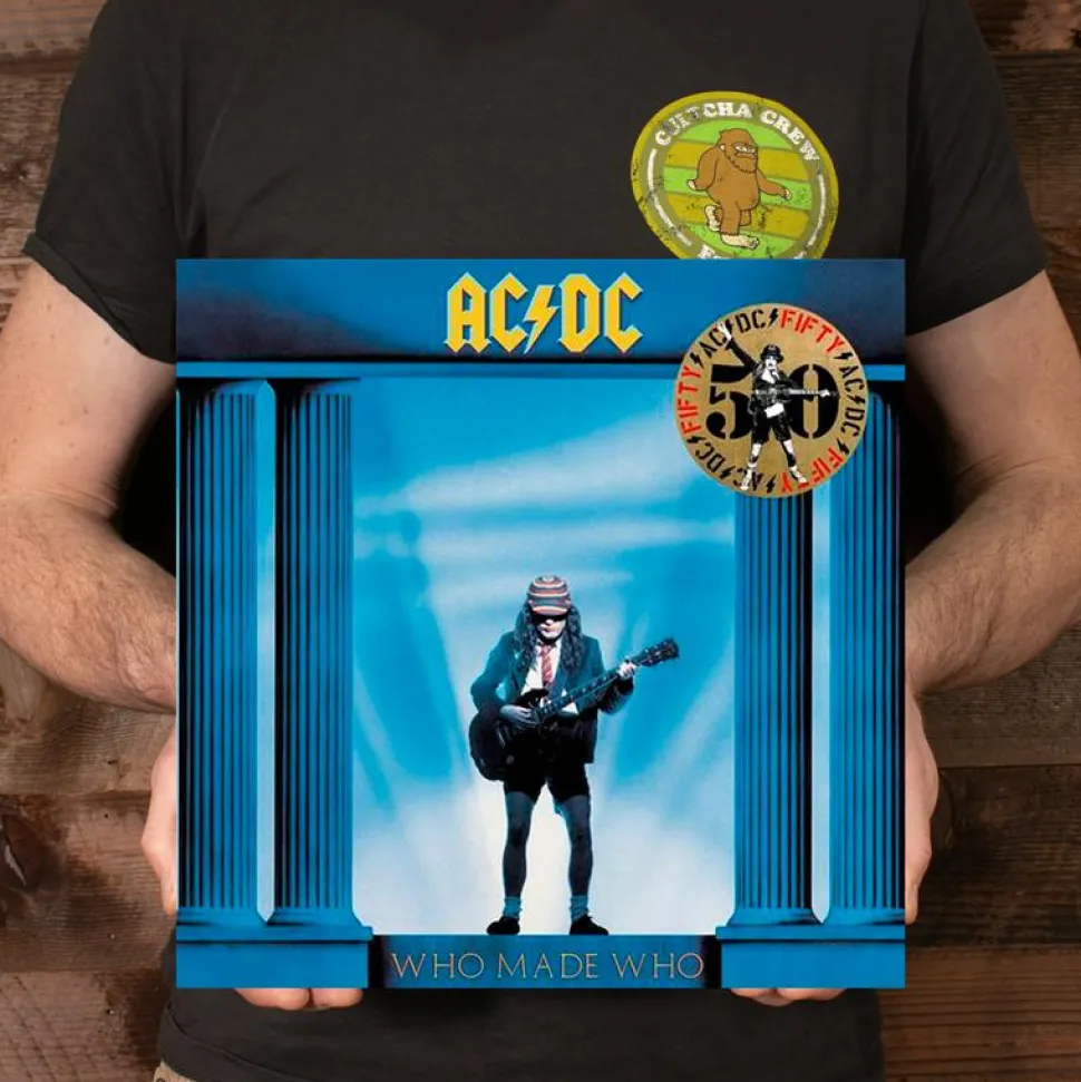 AC/DC - Who Made Who LP Vinyl Record (50th Anniversary Gold Nugget Coloured Vinyl)