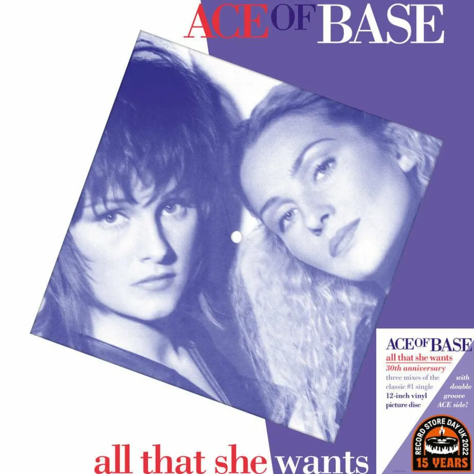 Ace Of Base - All That She Wants LP Vinyl Record (2022 Record Store Day Exclusive Picture Disc)