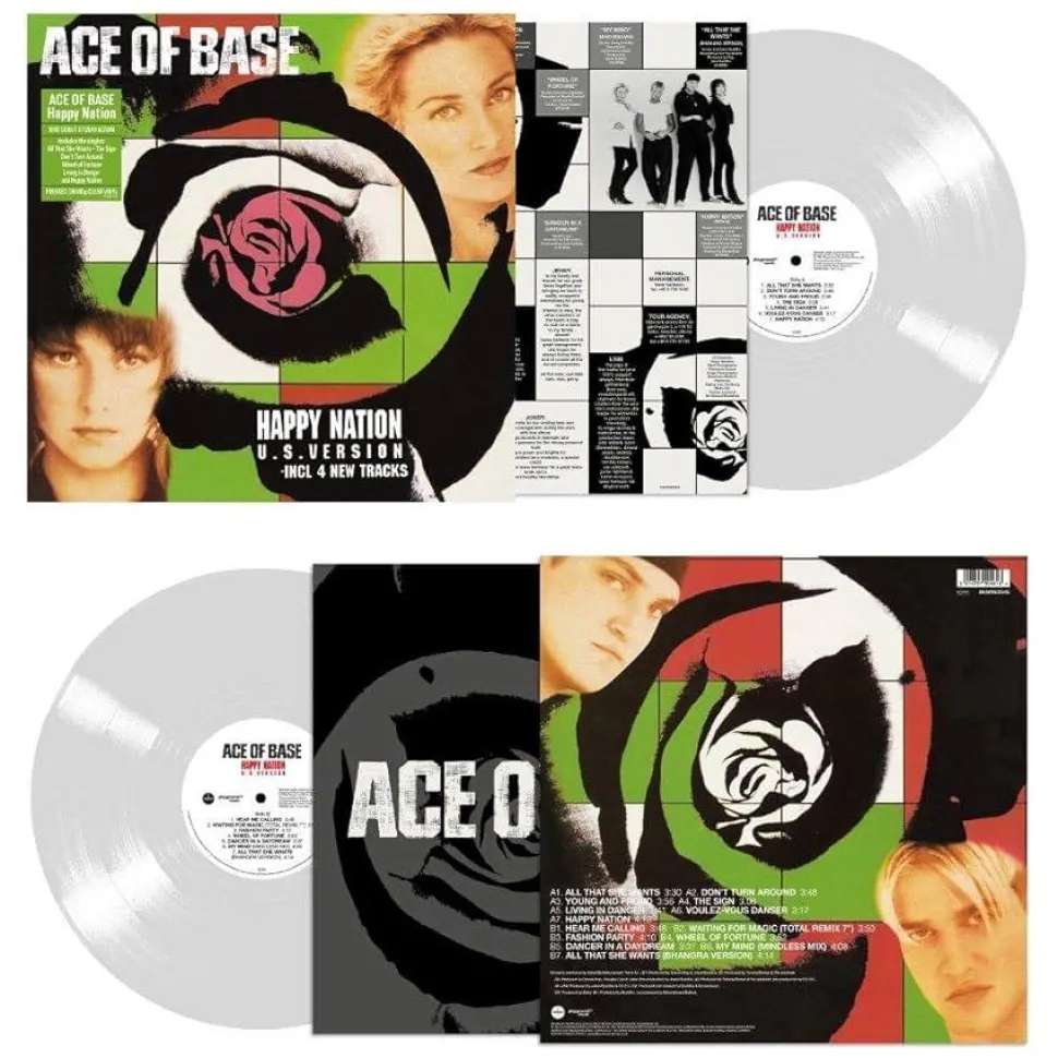 Ace Of Base - Happy Nation U.S. Version LP Vinyl Record (Clear Vinyl)