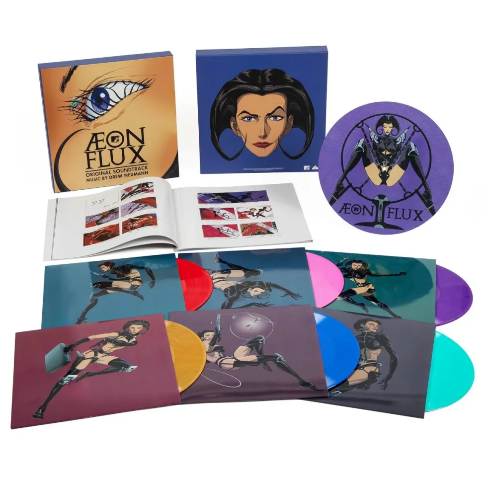 Aeon Flux (1991) - Original Animated Series Soundtrack by Drew Neumann 6xLP Vinyl Record Boxset (Coloured Vinyl)