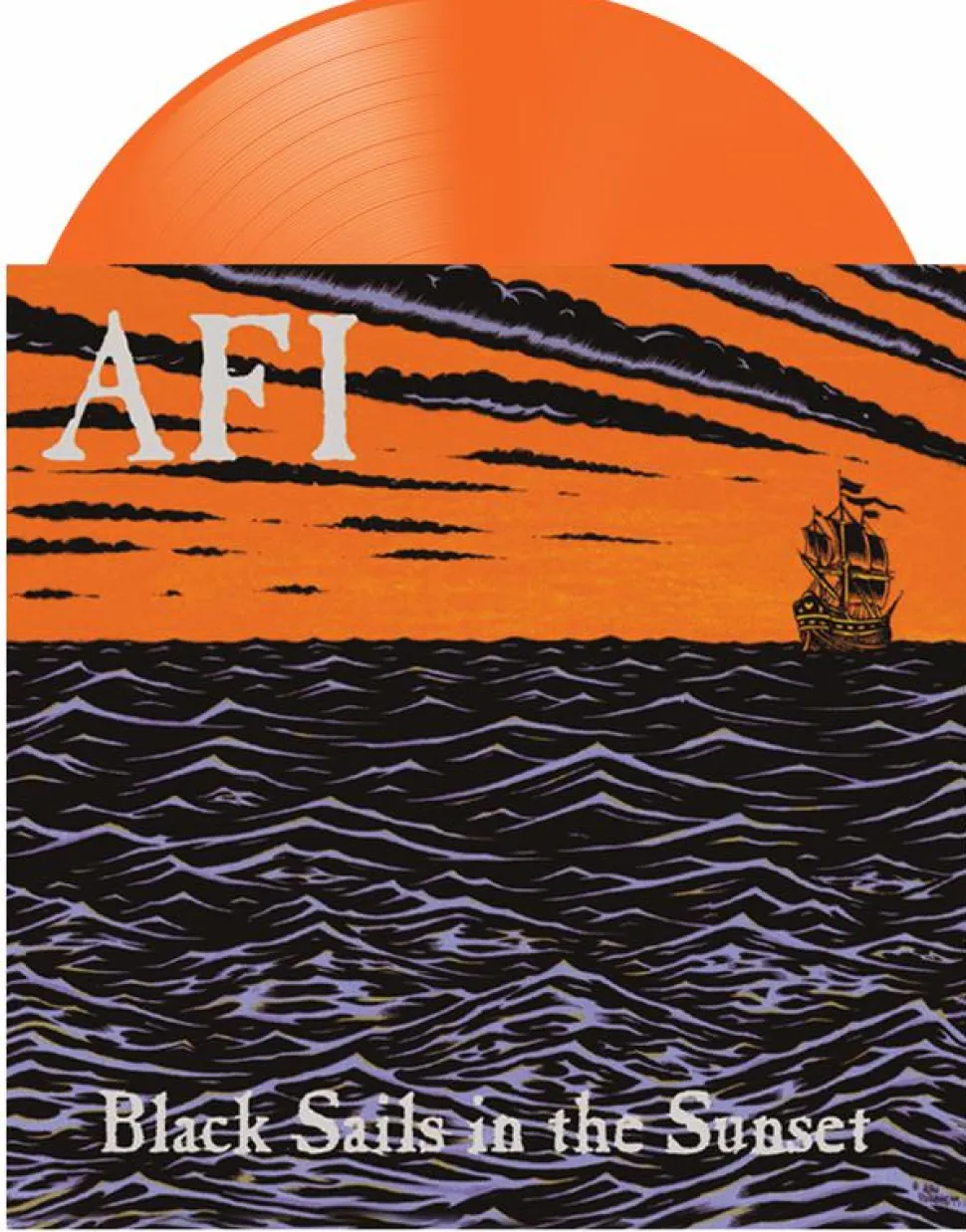 AFI - Black Sails in the Sunset 25th Anniversary LP Vinyl Record (Neon Orange Coloured Vinyl)