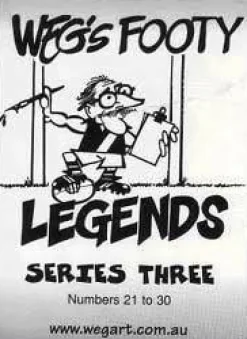 AFL - WEG Legends Series 3 AFL Card Set