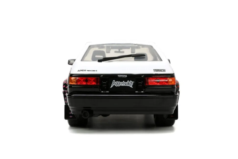 Aggretsuko - Aggretsuko & 1986 Toyota Trueno (AE86) 1/24th Scale Die-Cast Vehicle
