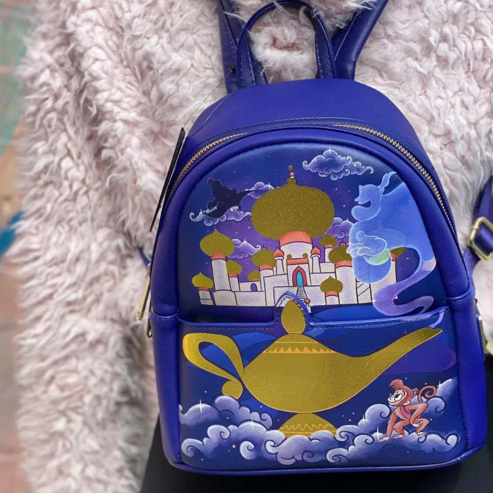 Aladdin (1992) - Princess Jasmine Castle 10” Faux Leather Mini Backpack