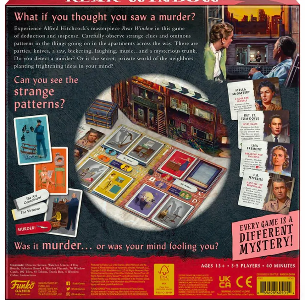 Alfred Hitchcock’s: Rear Window - Rear Window Board Game