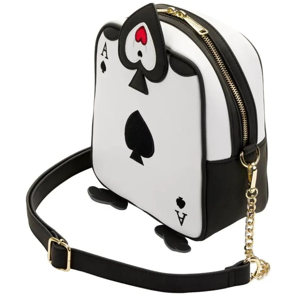 Alice in Wonderland (1951) - Ace of Spades 8” Faux Leather Crossbody Bag