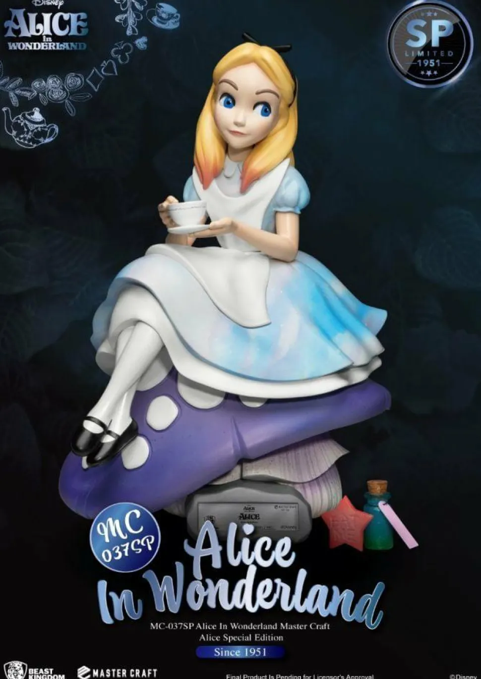 Alice in Wonderland (1951) - Alice Special Edition Master Craft 14” Statue