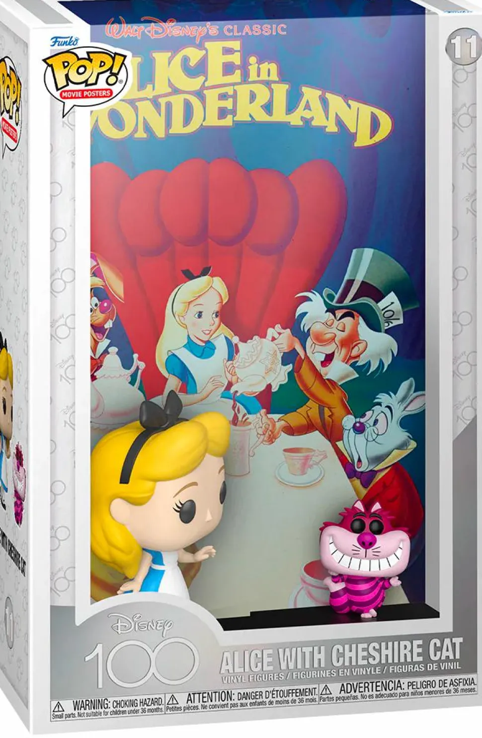 Alice in Wonderland (1951) - Alice with Cheshire Cat Disney 100th Pop! Movie Posters Vinyl Figure