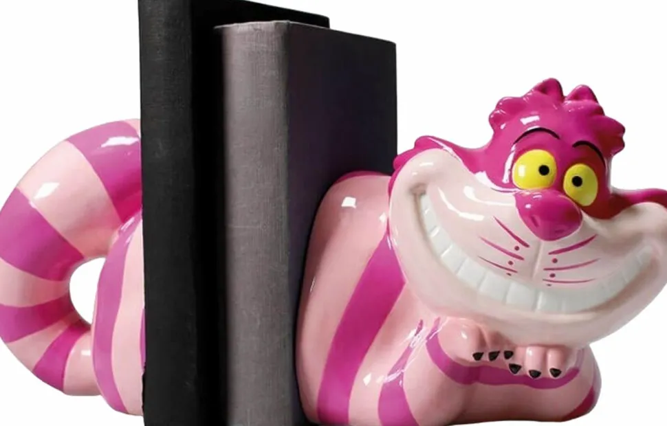 Alice in Wonderland (1951) - Cheshire Cat Shaped Ceramic Money Bank / Bookends