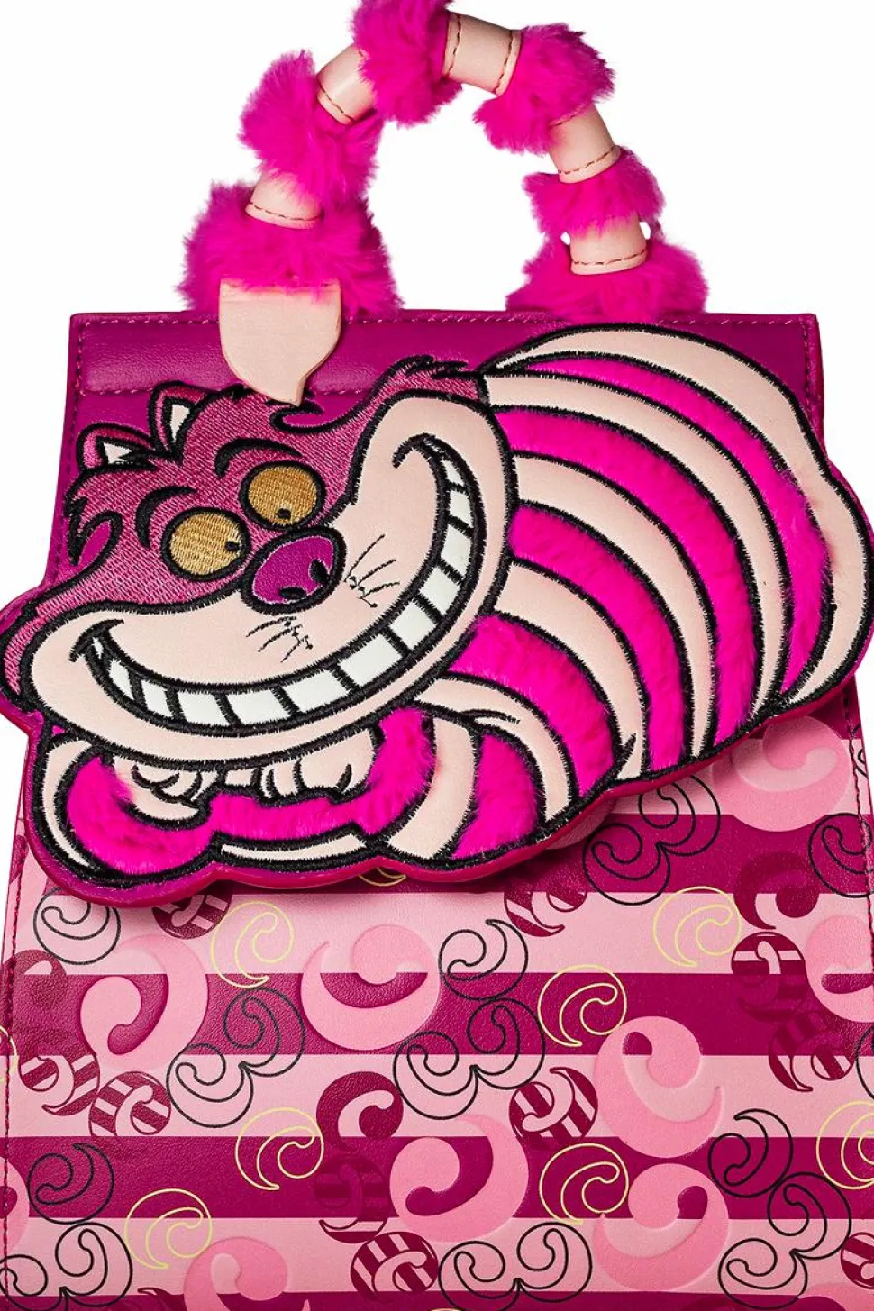 Alice in Wonderland (1951) - Cheshire Cat Monogram 9” Faux Leather Flap Mini Backpack