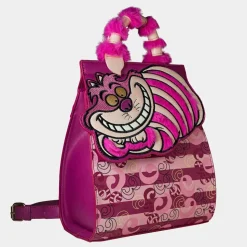 Alice in Wonderland (1951) - Cheshire Cat Monogram 9” Faux Leather Flap Mini Backpack