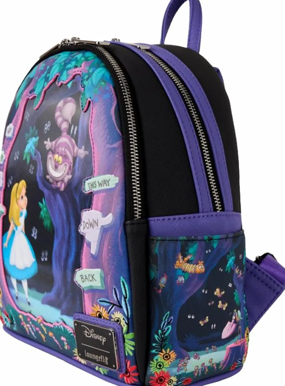 Alice in Wonderland (1951) - Lenticular 10" Faux Leather Mini Backpack
