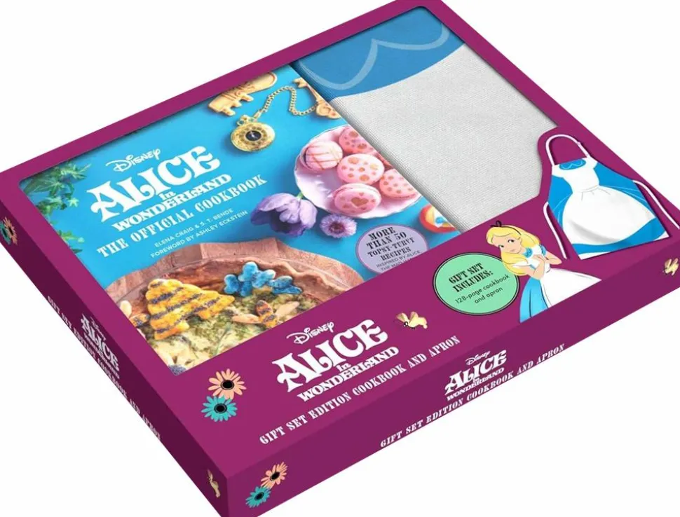 Alice in Wonderland (1951) - The Official Cookbook Hardcover Book & Apron Gift Set