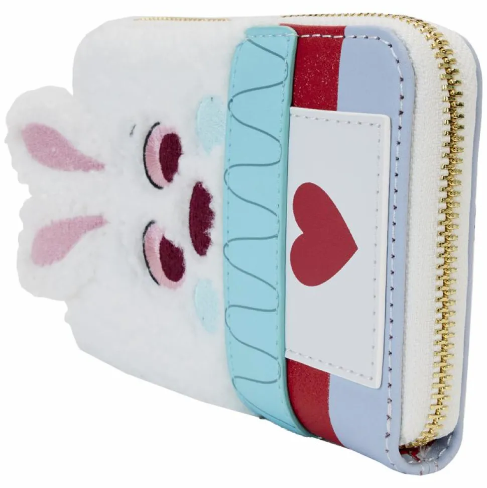 Alice in Wonderland (1951) - White Rabbit Cosplay 4" Faux Leather Zip-Around Wallet