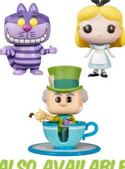 Alice in Wonderland - Mad Hatter with Teacup Tea Party Attraction Disneyland 65th Anniversary Pop! Rides Vinyl Figure
