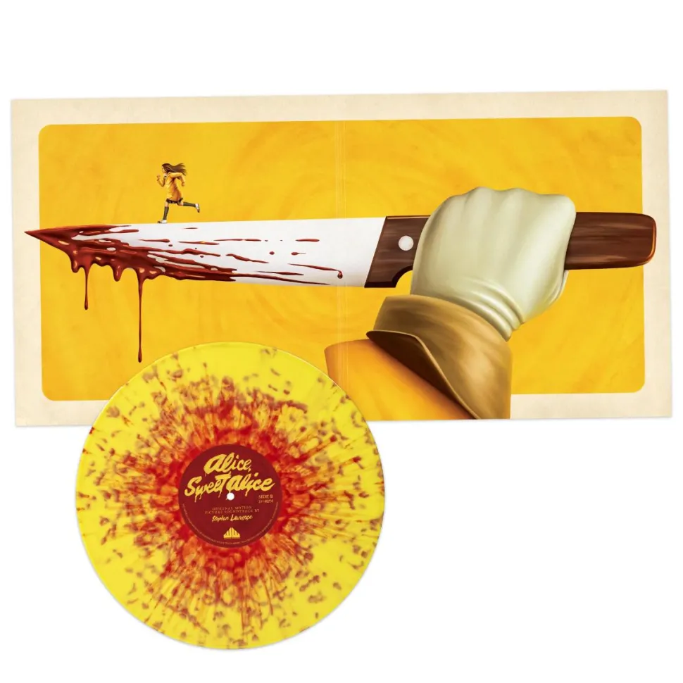 Alice, Sweet Alice - Original Motion Picture Soundtrack by Stephen Lawrence LP Vinyl Record (“Yellow Rain Coat with Blood Red Splatter” Coloured Vinyl)